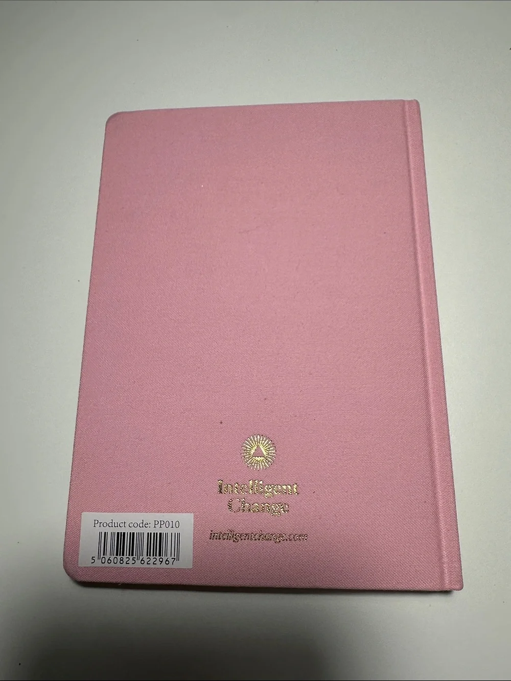 Pink Productivity Planner Hardcover Notebook with Gold Accent
